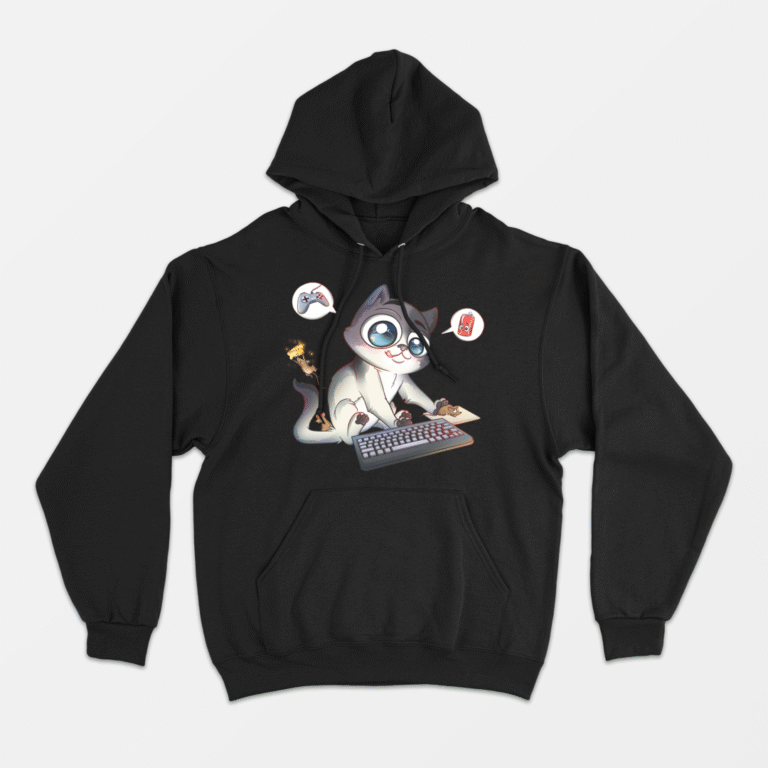 Bluza z kapturem "KITEK BOT Szary" Pixie *ANIMALS*