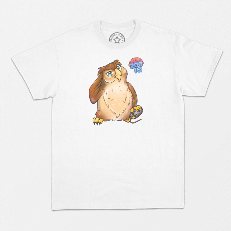 T-Shirt "200IQ SOWA" Pixie *ANIMALS*