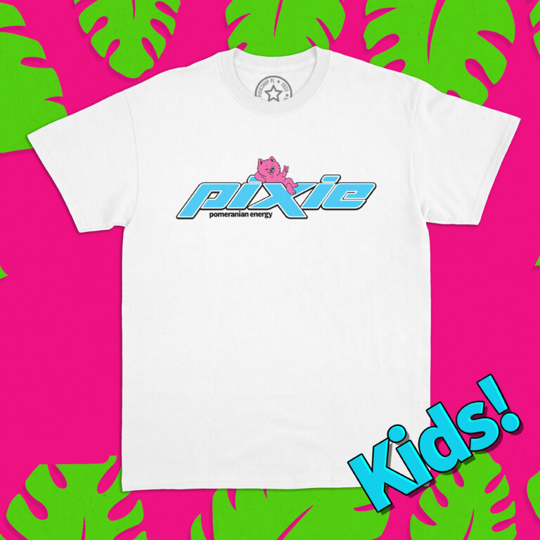 T-shirt "Pomeranian Energy" KIDS - Biały