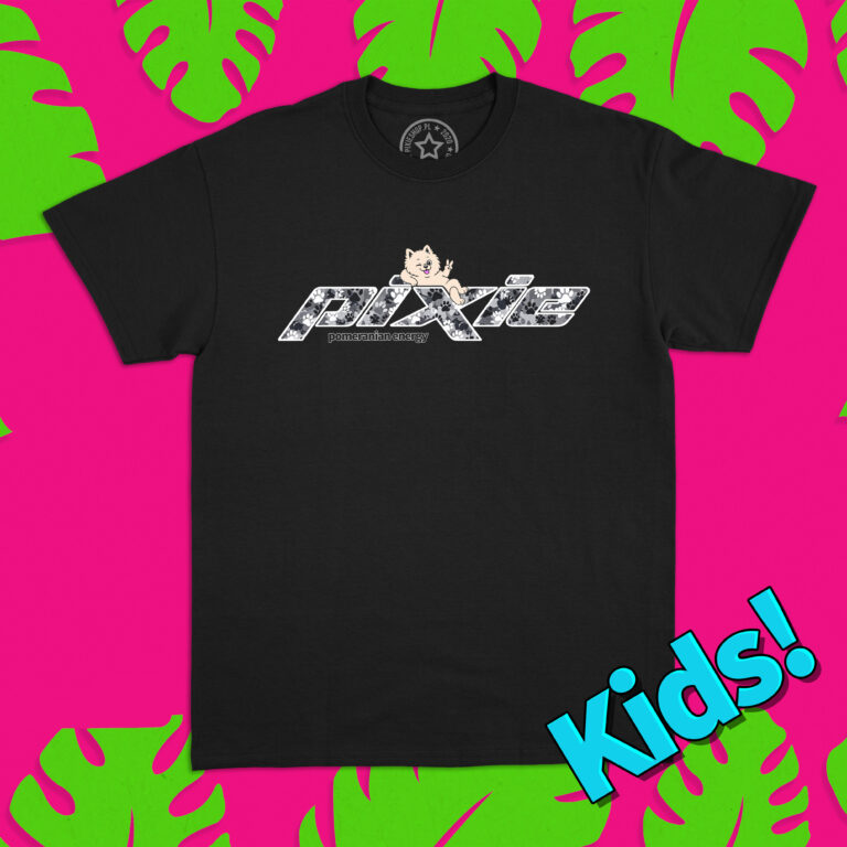 T-shirt "Pomeranian Energy" KIDS - Czarny